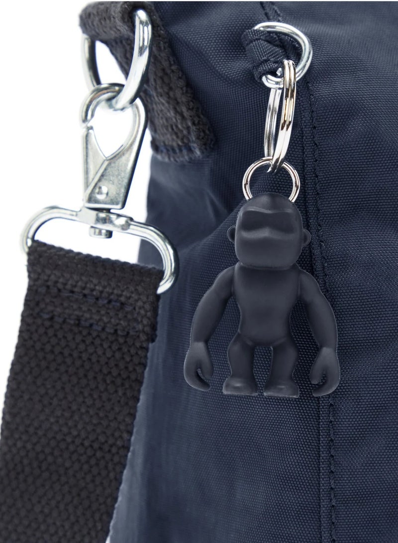 كيبلينغ حقيبة يد نسائية صغيرة أسيني بحزام كتف قابل للإزالة - أزرق - Image 5